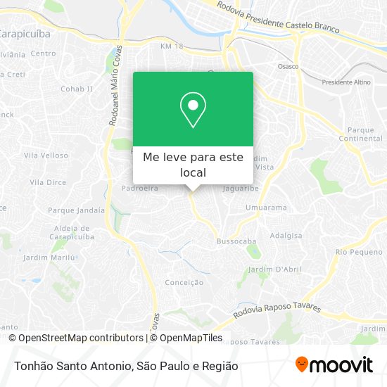 Tonhão Santo Antonio mapa