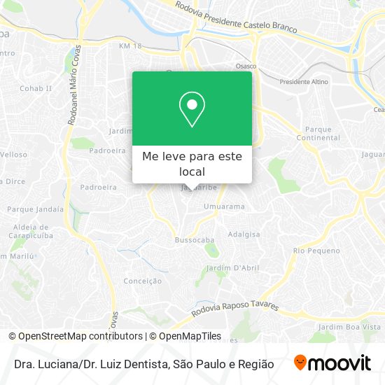 Dra. Luciana/Dr. Luiz Dentista mapa