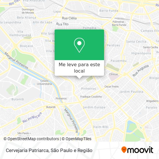 Cervejaria Patriarca mapa