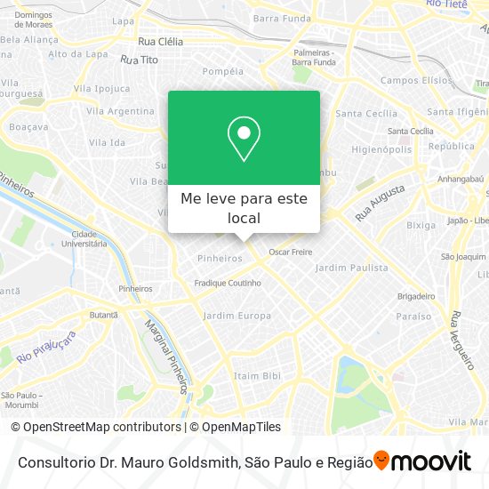 Consultorio Dr. Mauro Goldsmith mapa