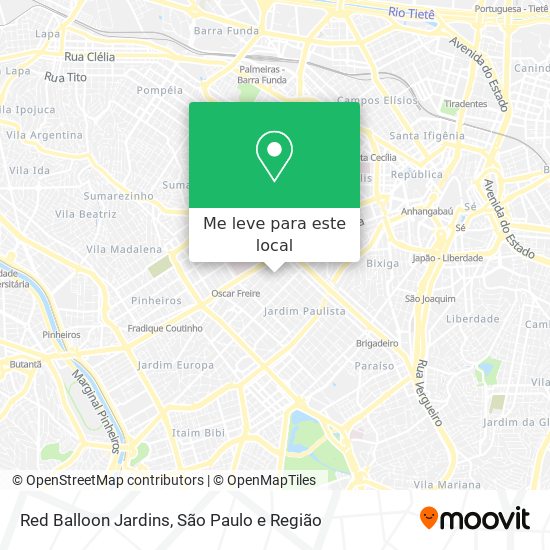 Red Balloon Jardins mapa