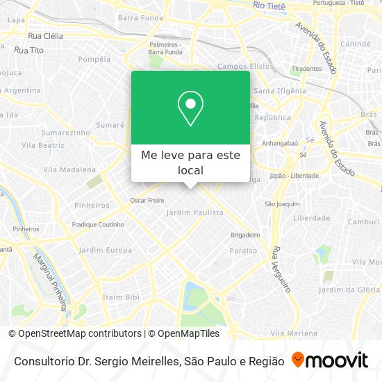 Consultorio Dr. Sergio Meirelles mapa