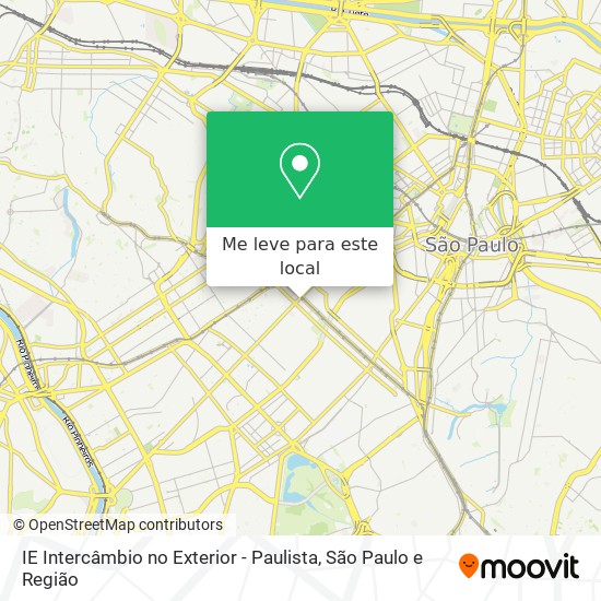 IE Intercâmbio no Exterior - Paulista mapa