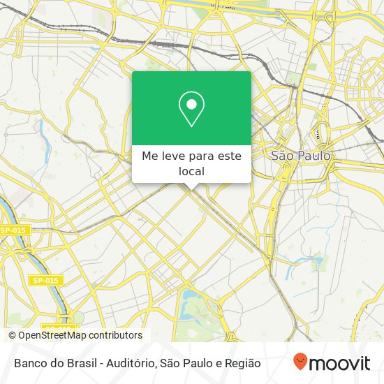Banco do Brasil - Auditório mapa