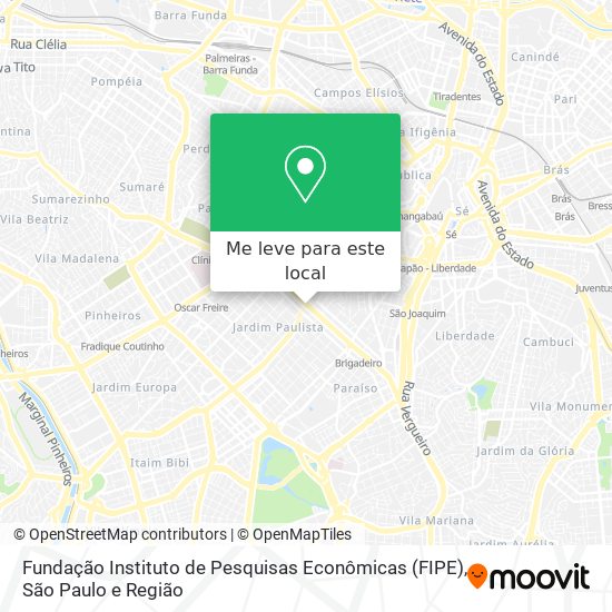 Fundação Instituto de Pesquisas Econômicas (FIPE) mapa