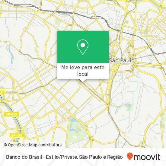 Banco do Brasil - Estilo / Private mapa