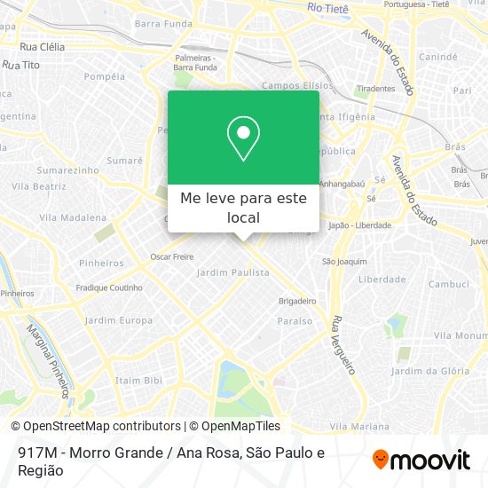 917M - Morro Grande / Ana Rosa mapa