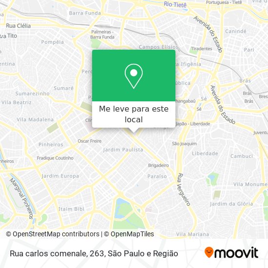 Rua carlos comenale, 263 mapa