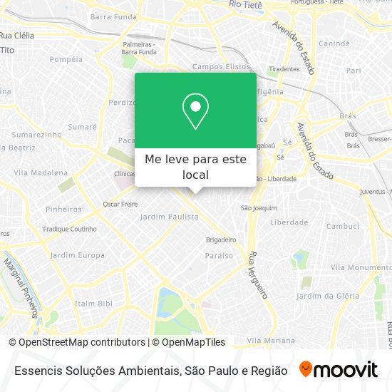 Essencis Soluções Ambientais mapa