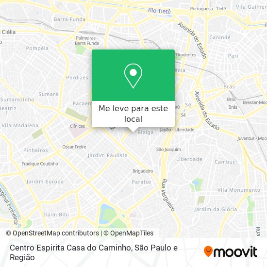 Centro Espirita Casa do Caminho mapa