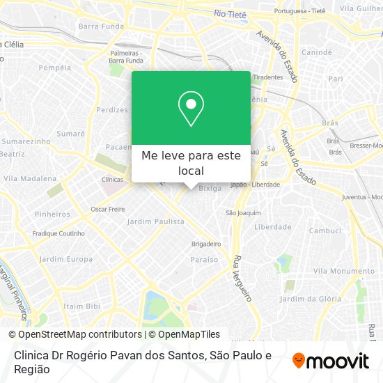 Clinica Dr Rogério Pavan dos Santos mapa