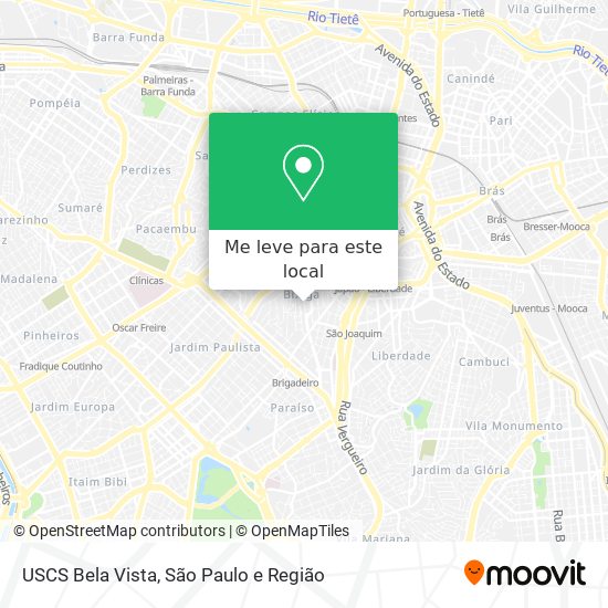 USCS Bela Vista mapa