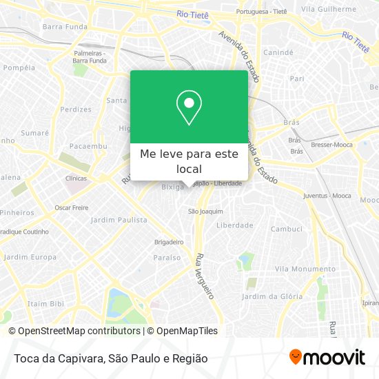 Toca da Capivara mapa