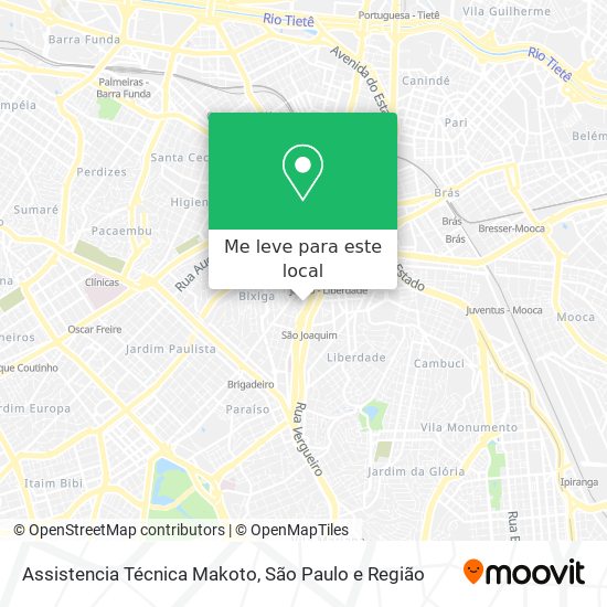 Assistencia Técnica Makoto mapa