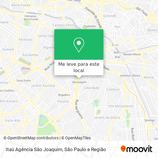 Itaú Agência São Joaquim mapa