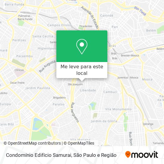 Condomínio Edifício Samurai mapa