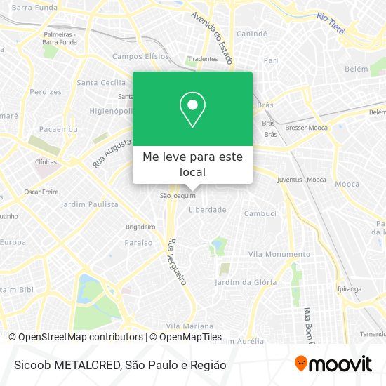 Sicoob METALCRED mapa