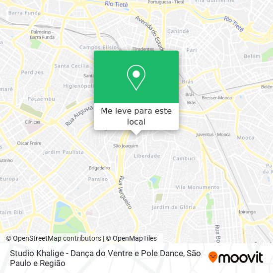 Studio Khalige - Dança do Ventre e Pole Dance mapa