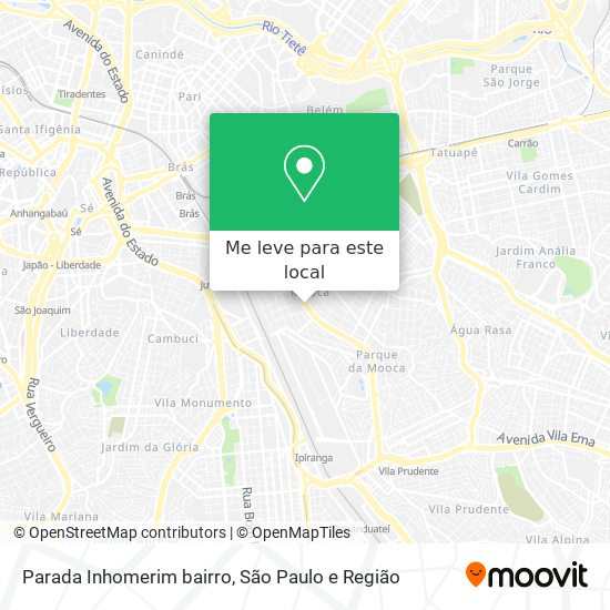 Parada Inhomerim bairro mapa