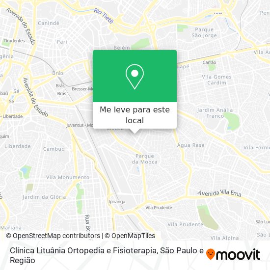 Clínica Lituânia Ortopedia e Fisioterapia mapa