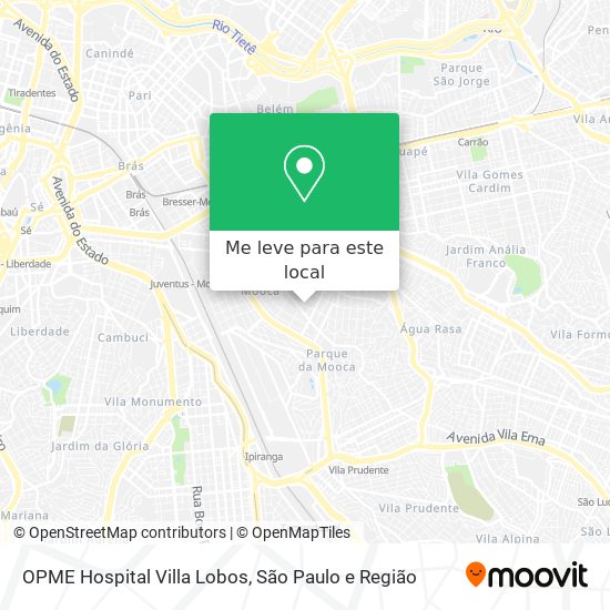 OPME Hospital Villa Lobos mapa