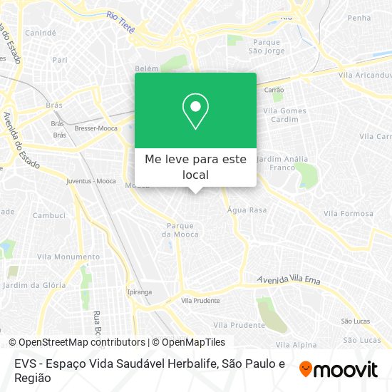 EVS - Espaço Vida Saudável Herbalife mapa