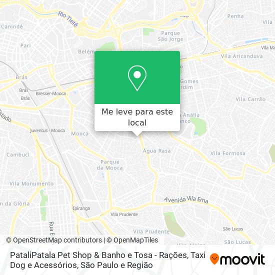 PataliPatala Pet Shop & Banho e Tosa - Rações, Taxi Dog e Acessórios mapa