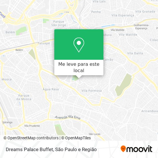 Dreams Palace Buffet mapa