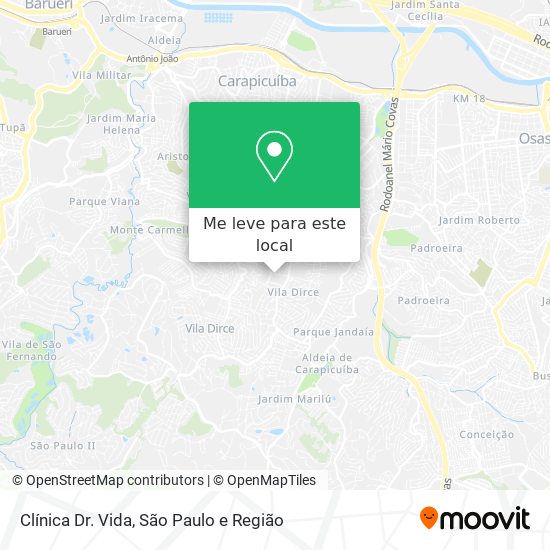 Clínica Dr. Vida mapa
