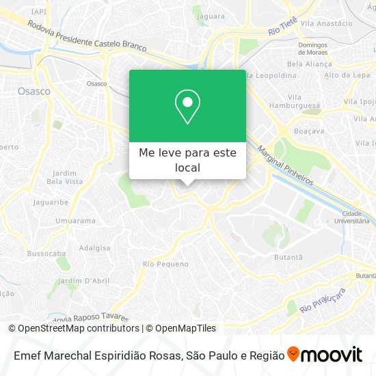 Emef Marechal Espiridião Rosas mapa