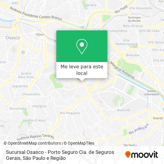 Sucursal Osasco - Porto Seguro Cia. de Seguros Gerais mapa