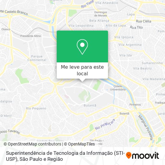 Superintendência de Tecnologia da Informação (STI-USP) mapa