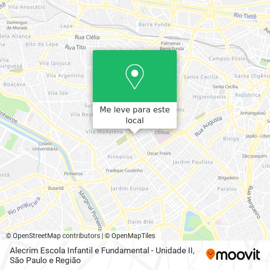 Alecrim Escola Infantil e Fundamental - Unidade II mapa