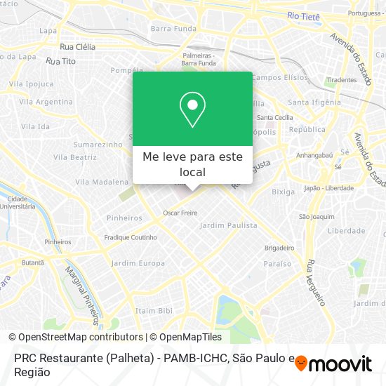 PRC Restaurante (Palheta) - PAMB-ICHC mapa