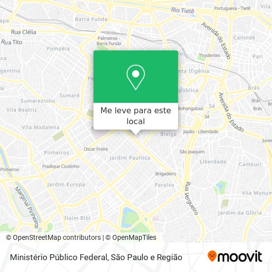 Ministério Público Federal mapa