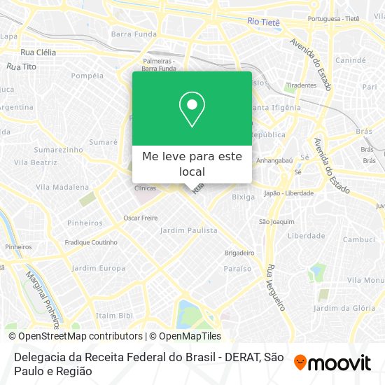 Delegacia da Receita Federal do Brasil - DERAT mapa