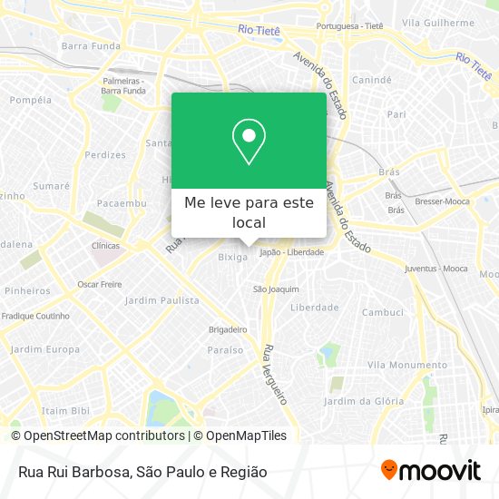 Rua Rui Barbosa mapa