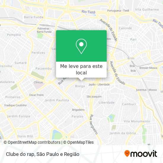 Clube do rap mapa