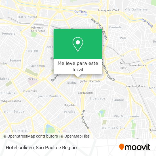 Hotel coliseu mapa