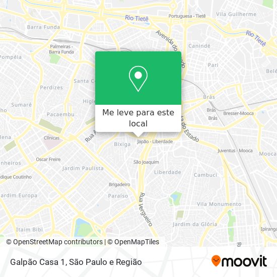 Galpão Casa 1 mapa