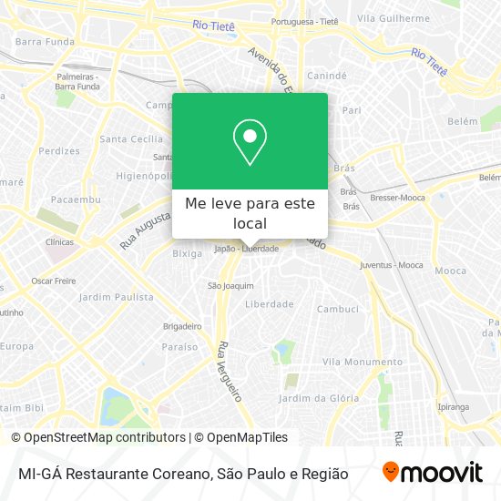 MI-GÁ  Restaurante Coreano mapa