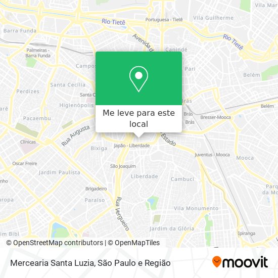 Mercearia Santa Luzia mapa