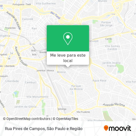 Rua Pires de Campos mapa