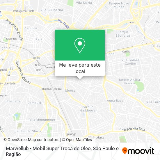 Marwellub - Mobil Super Troca de Óleo mapa