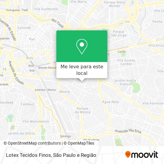 Lotex Tecidos Finos mapa
