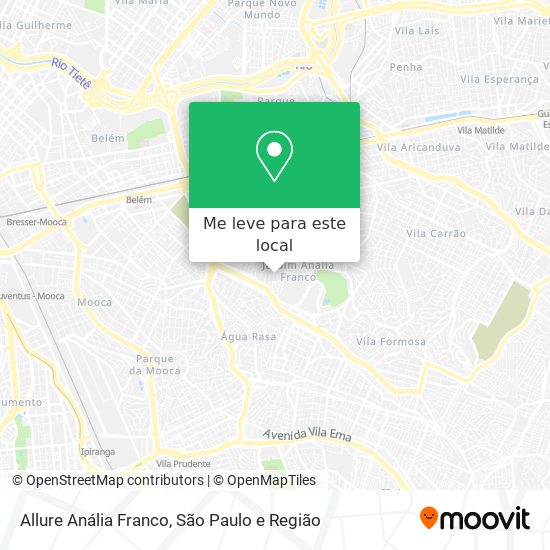 Allure Anália Franco mapa