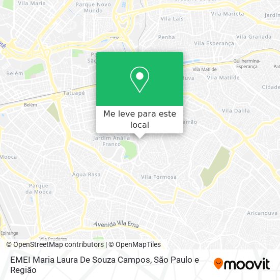 EMEI Maria Laura De Souza Campos mapa