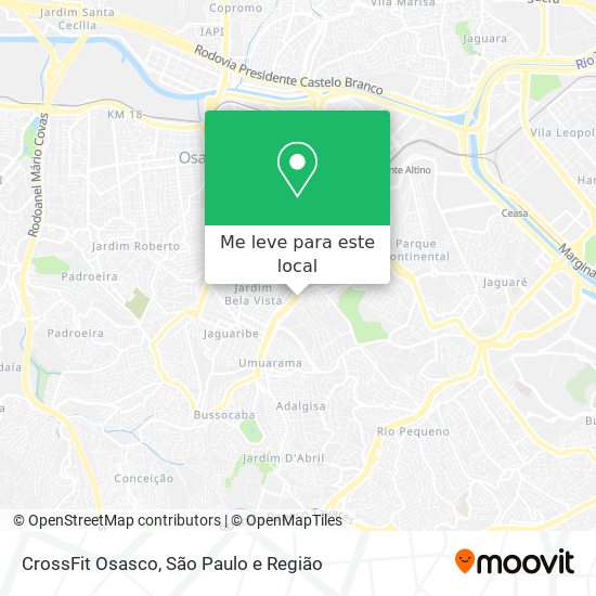 CrossFit Osasco mapa
