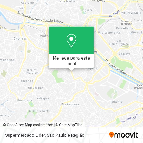 Supermercado Lider mapa