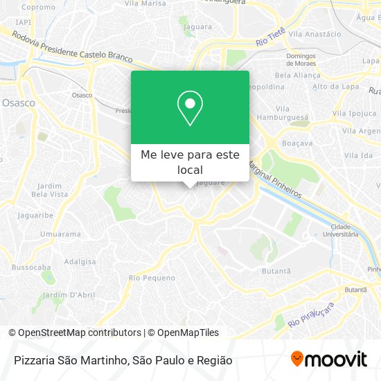 Pizzaria São Martinho mapa